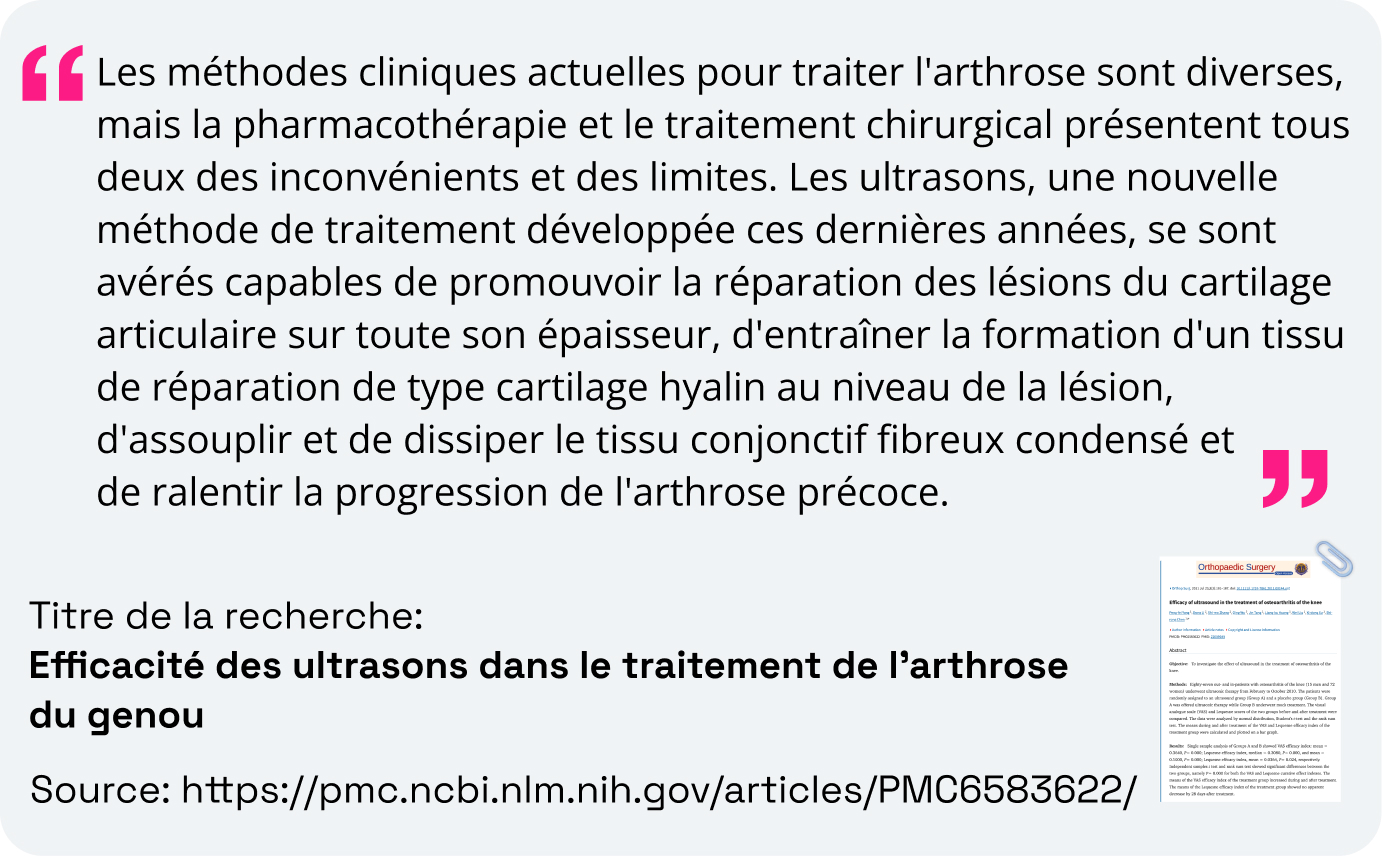 Article de recherche : Arthrose