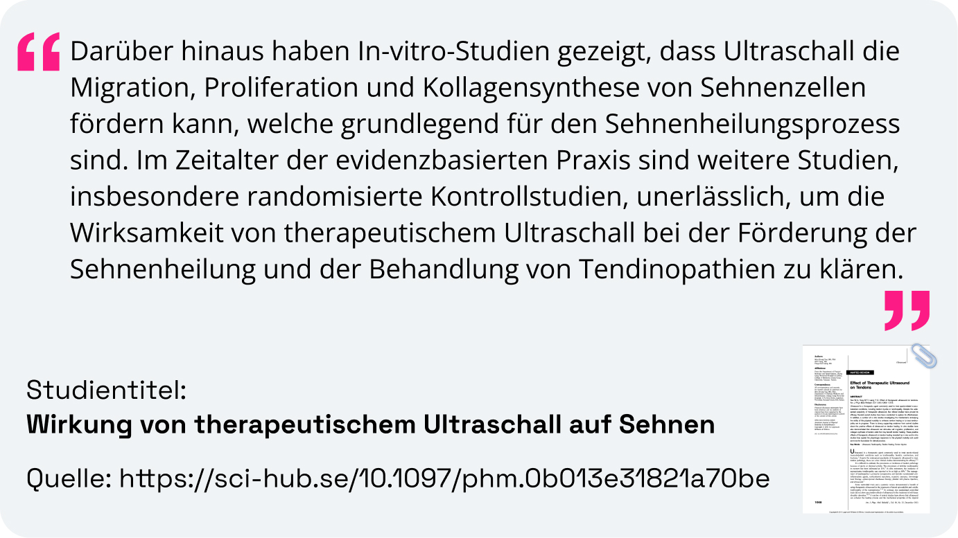 Forschungsarbeit: Sehnenschmerzen
