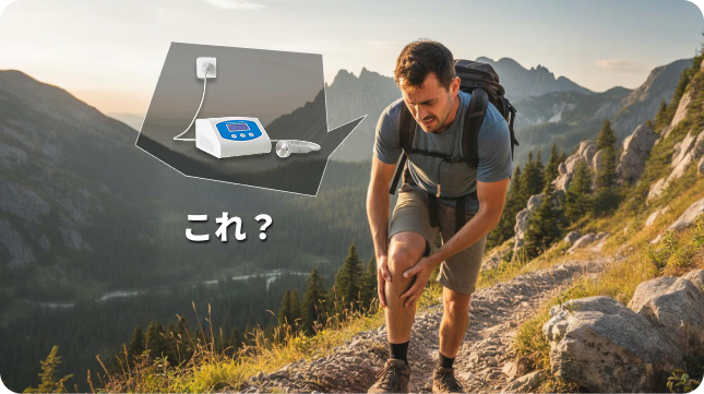 傳統設備爬山時